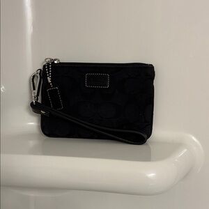 Coach Black Wristlet Clutch